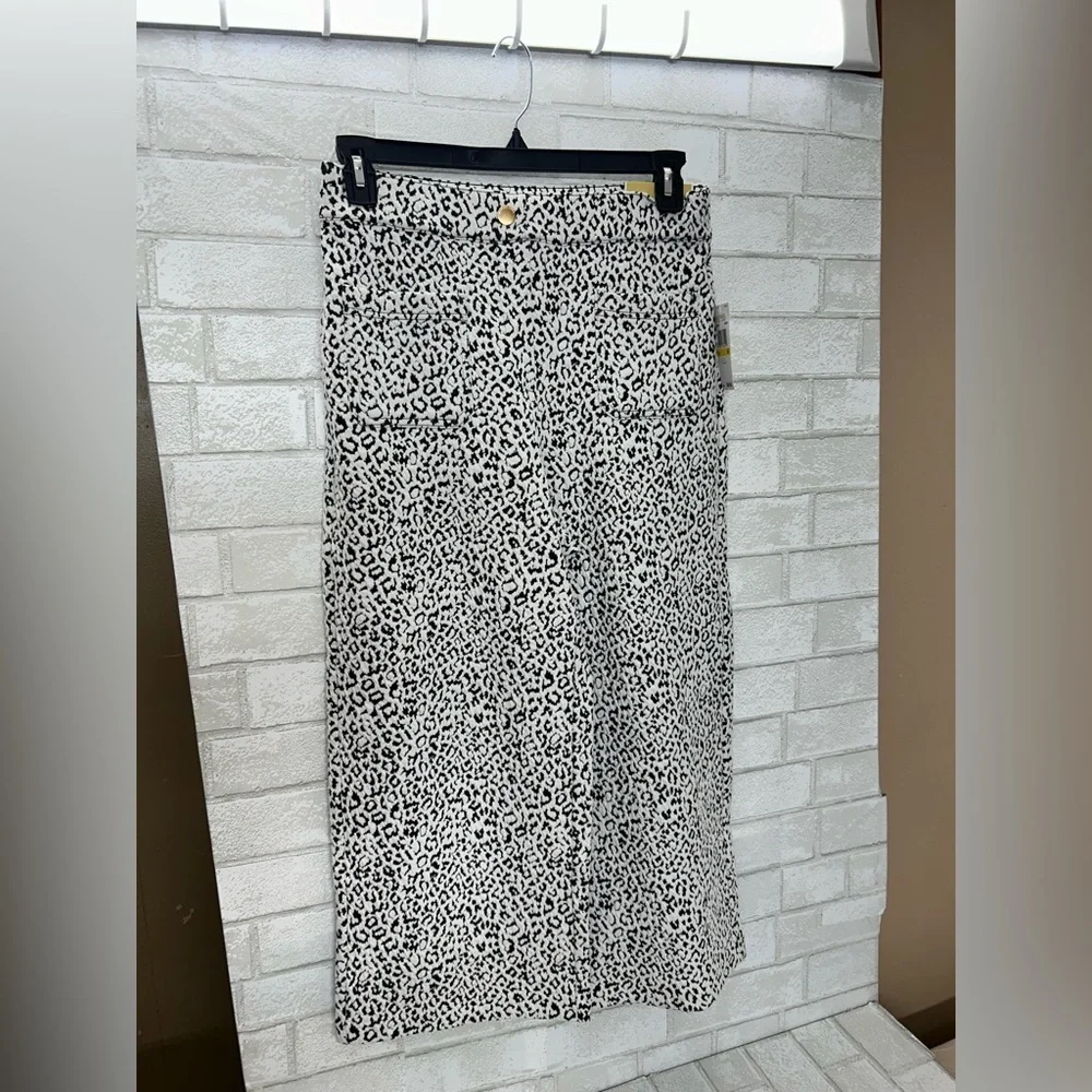 Michael Kors Black and White Patterned Pants